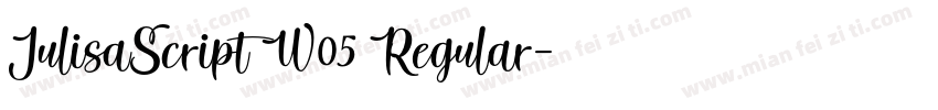 JulisaScript W05 Regular字体转换